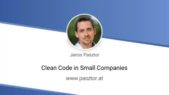 Clean Code in Small Companies  Stock photo, not actual developer  Stock photo, not actual developer