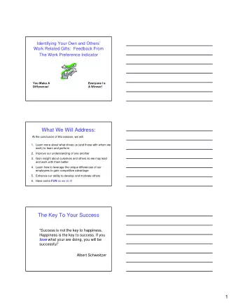 What We Will Address:  At the conclusion of this session, we will:  1. Learn more about what drives