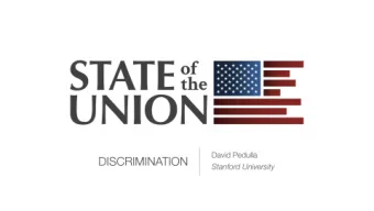 David S. Pedulla  Stanford University  dpedulla@stanford.edu  State of the Union, 2018  Stanford