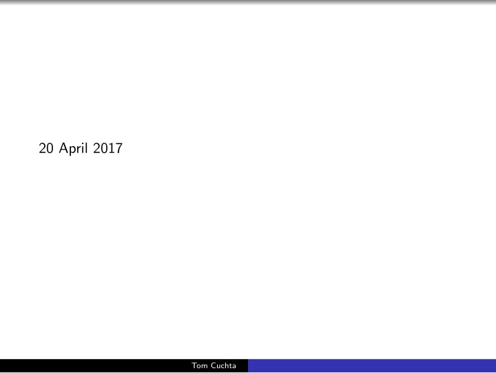 20 april 2017