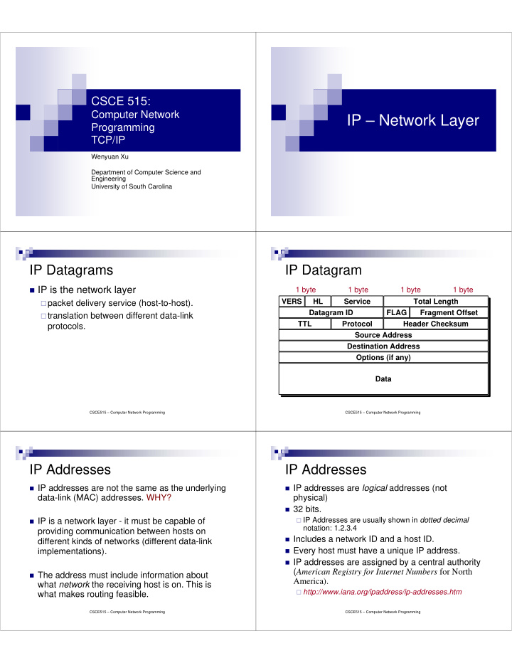 ip network layer