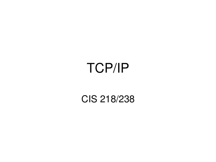 tcp ip