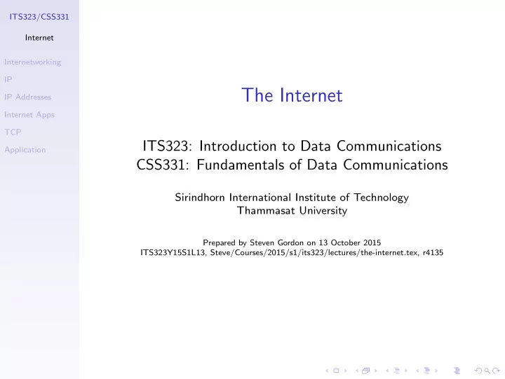 the internet