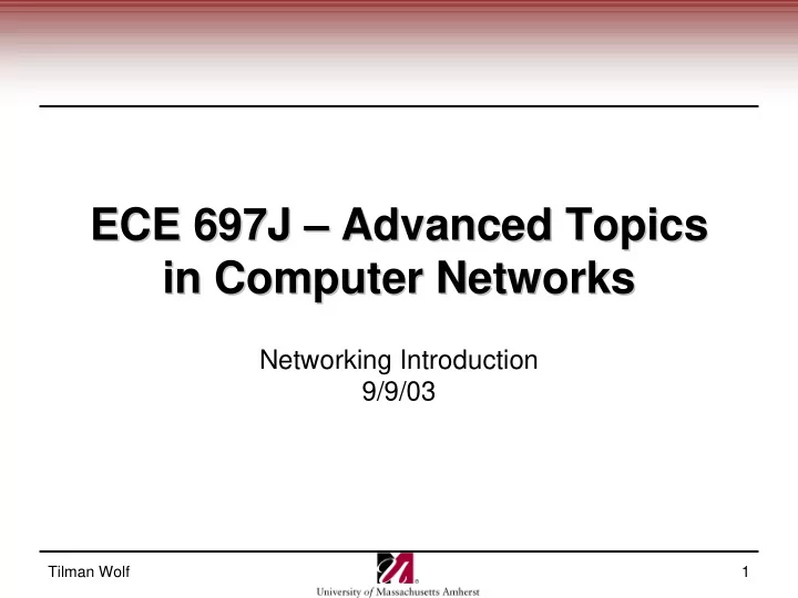 ece 697j advanced topics advanced topics ece 697j in