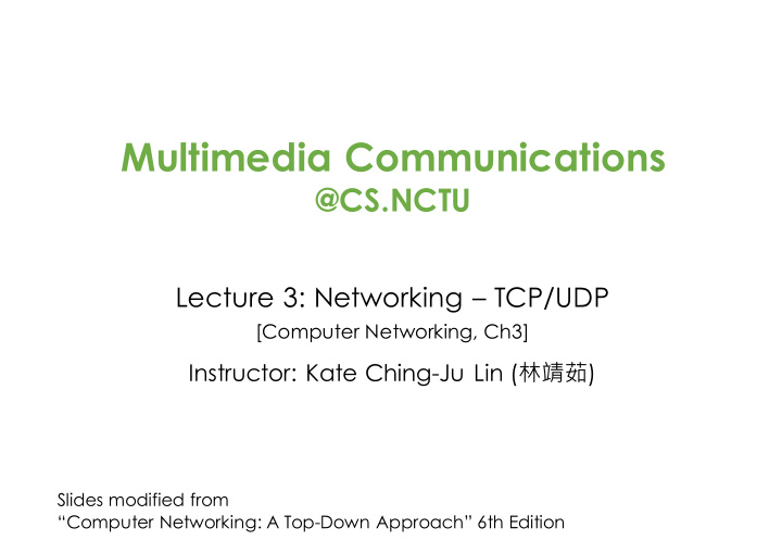 multimedia communications