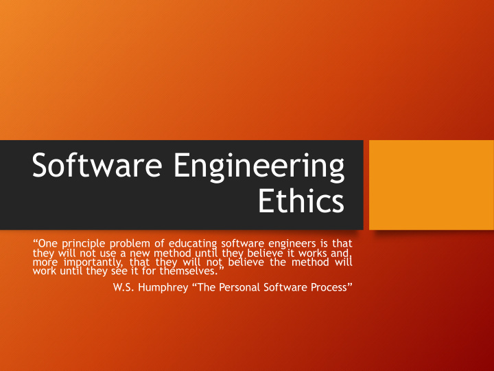 software engineering ethics