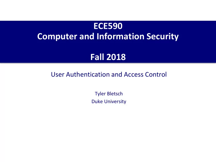 ece590 computer and information security fall 2018