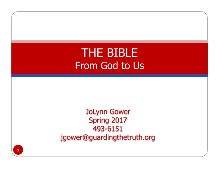 the bible