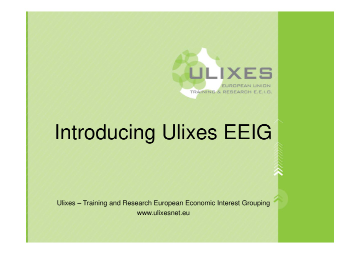 introducing ulixes eeig