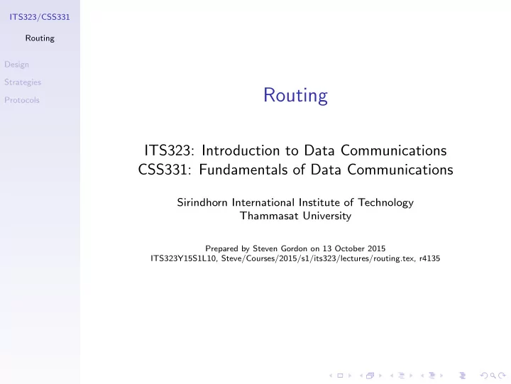 routing