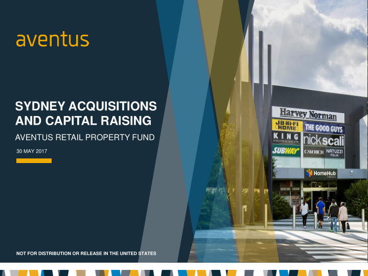 sydney acquisitions and capital raising