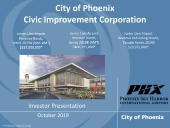 Civic Improvement Corporation  Junior Lien Airport  Junior Lien Airport  Junior Lien Airport