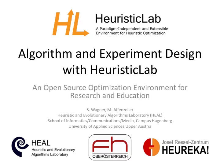with heuristiclab