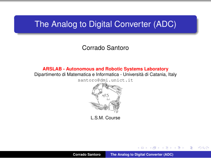 the analog to digital converter adc