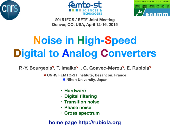 noise in high speed digital to analog converters