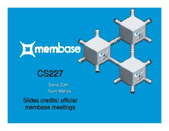 CS227  CS227  - Silvia  Silvia Zuffi  Zuffi  -  - Sunil Mallya  -  Sunil Mallya  Slides credits: