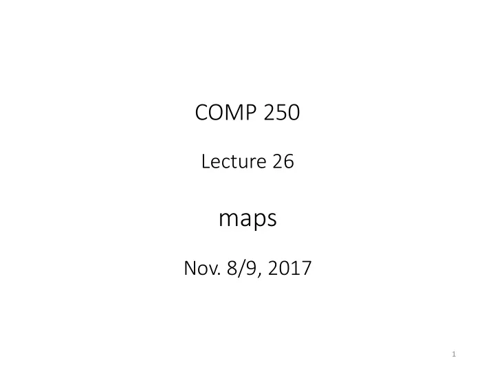 maps