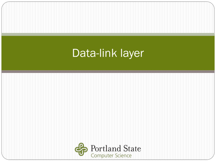 data link layer da data ta link link layer er