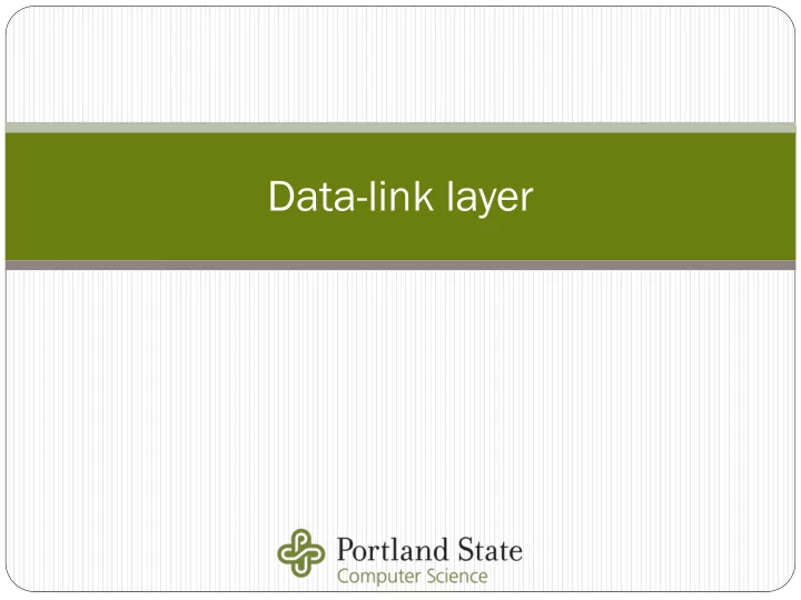 data link layer da data ta link link layer er
