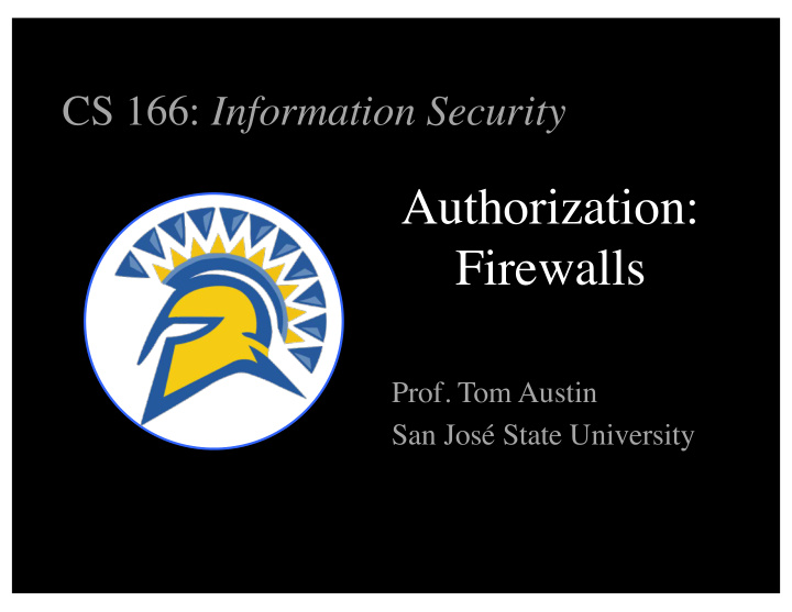 authorization firewalls