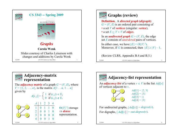 graphs review