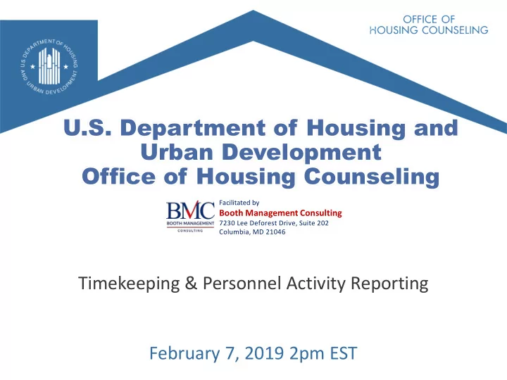 u s department of housing and urban development office of