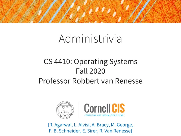 administrivia
