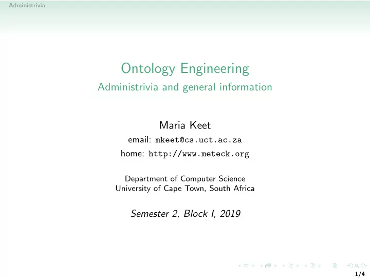 ontology engineering