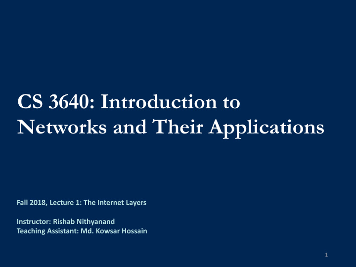 cs 3640 introduction to