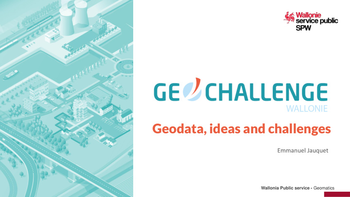 geodata ideas and challenges