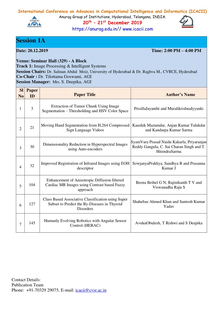 session 1a