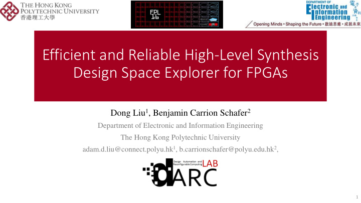 design space explorer for fpgas