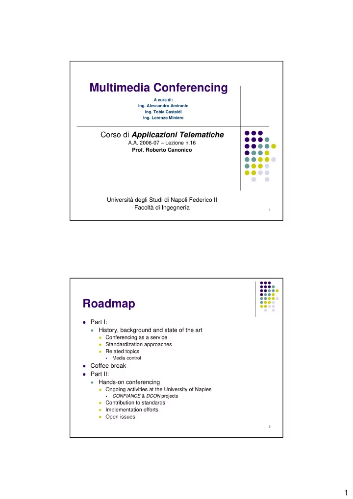 multimedia conferencing