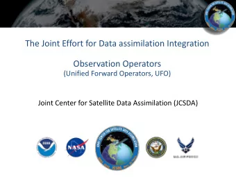 The Joint Effort for Data assimilation Integration  Observation Operators  (Unified Forward