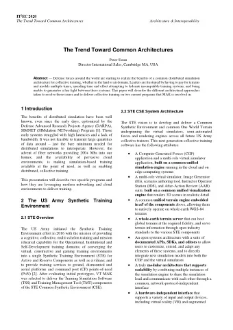 The Trend Toward Common Architectures  Peter Swan  Director International Sales, Cambridge MA, USA