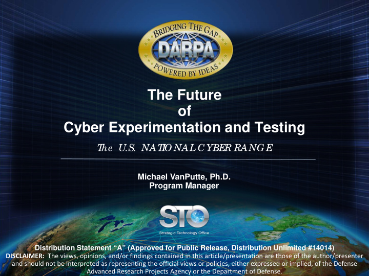 the future of cyber experimentation and testing