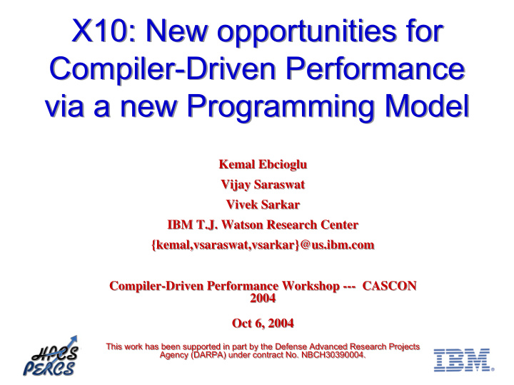 x10 new opportunities for x10 new opportunities for