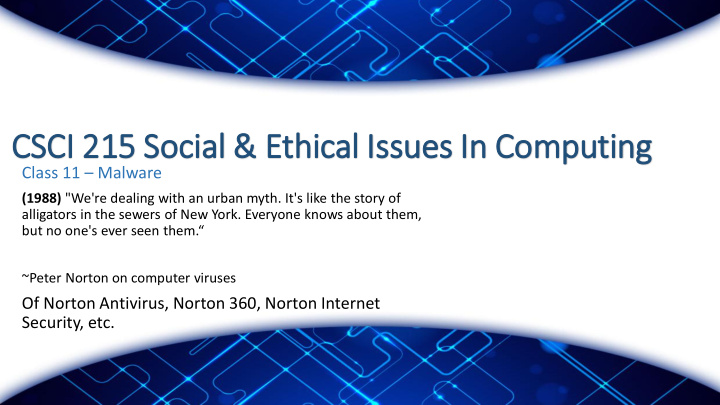 csci 21 215 soc ocial eth thical iss issues in in com