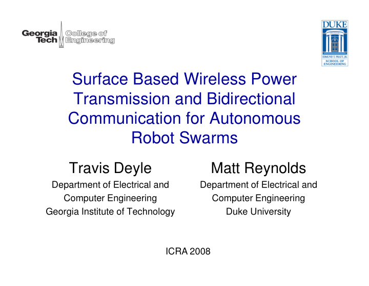 surface based wireless power transmission and