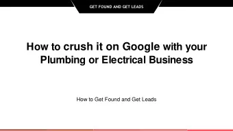 Who This Is For  Owners or managers of plumbing or electrical businesses  Builders, heat pump