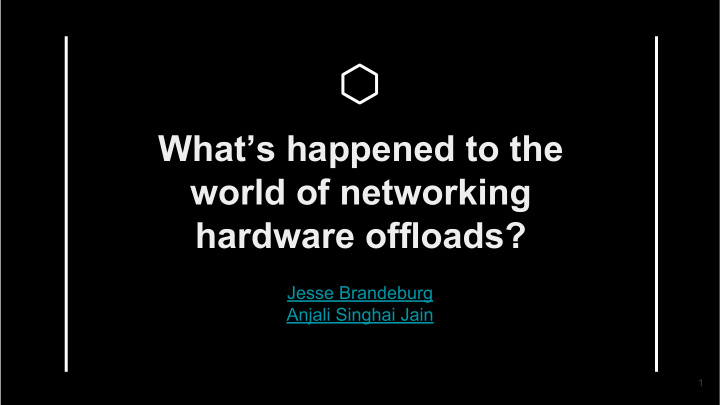 what s happened to the world of networking hardware