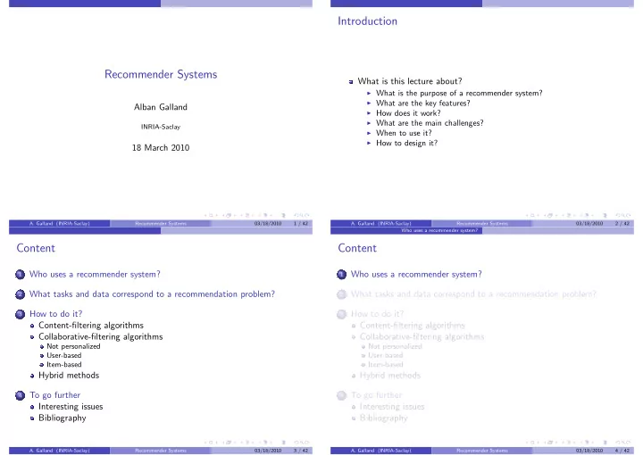 introduction recommender systems
