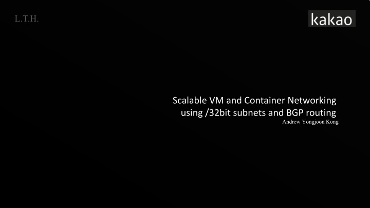 scalable vm and container networking using 32bit subnets