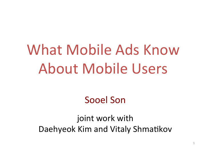 what mobile ads know about mobile users
