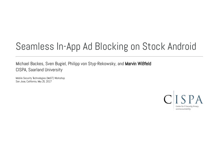 seamless in app ad blocking on stock android