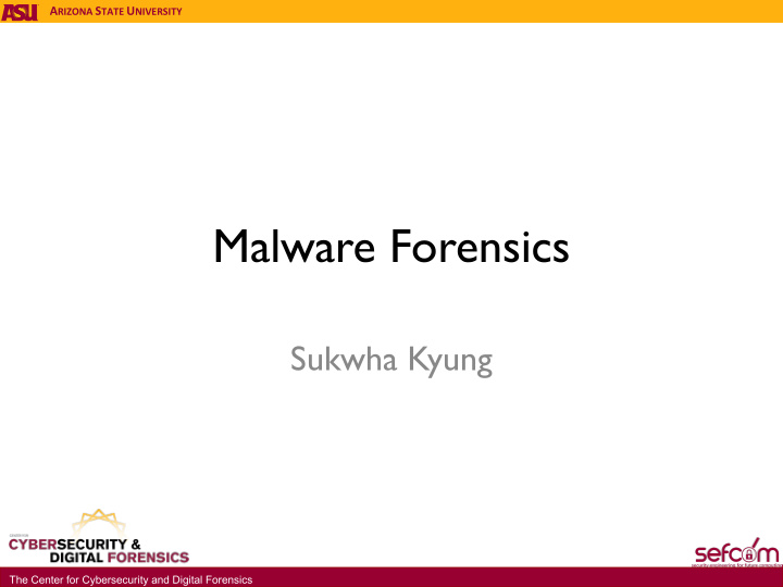 malware forensics
