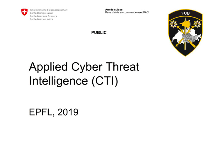 agenda what is cyber threat intelligence cti sandbox