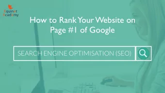 How to Rank  Your Website on  Page #1 of Google  SEARCH ENGINE OPTIMISATION (SEO)  Search Results