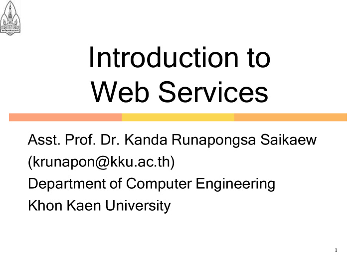 introduction to web services