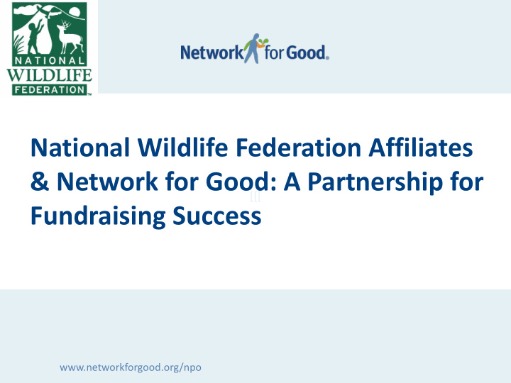 network for good a partnership for